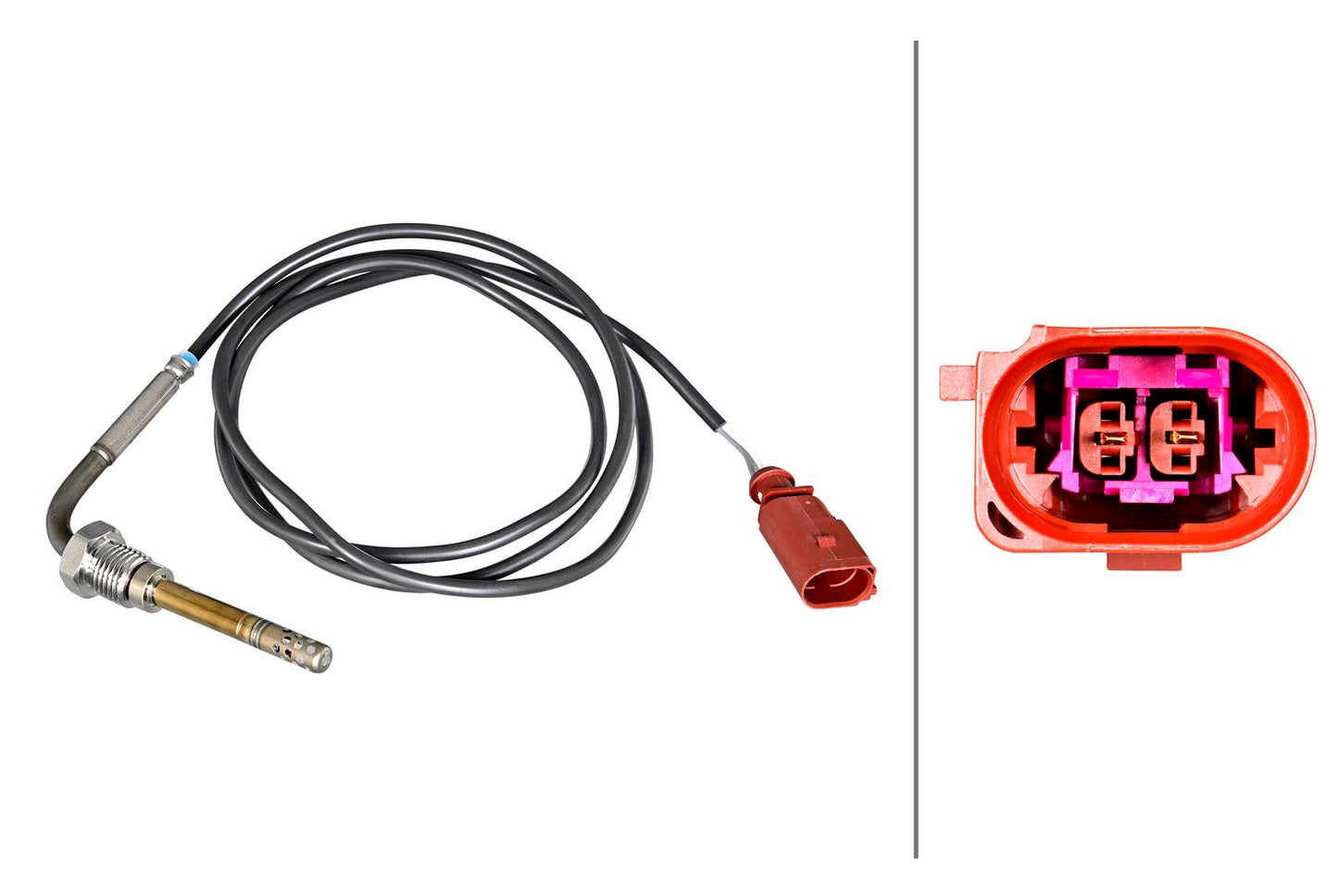 HELLA Sensor, exhaust gas temperature - 2-pin connector 6PT010376-991