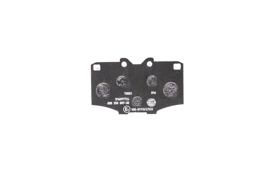 HELLA Brake pad set - T0882 - for e.g. TOYOTA 8DB355007-301