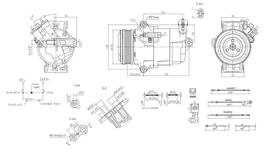 Hella Aircon Compressor 8FK366200-761