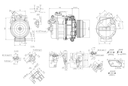 Hella Aircon Compressor 8FK366200-231