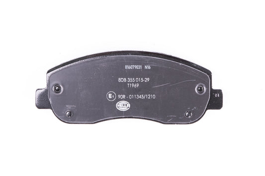 HELLA Brake pad set - T1969 - for e.g. NISSAN / OPEL / RENAULT / VAUXHALL 8DB355015-291