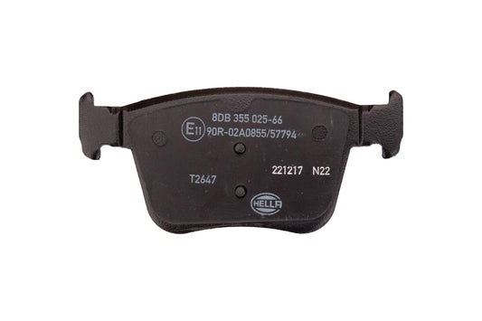HELLA Brake pad set - T2647 - for e.g. AUDI 8DB355025-661