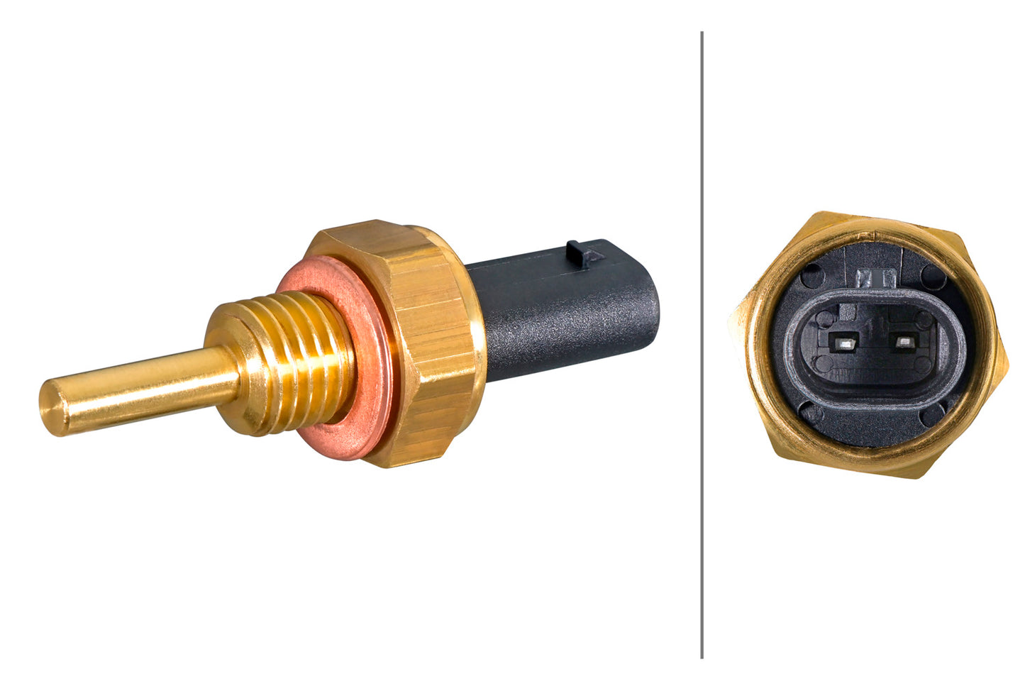 HELLA Sensor, coolant temperature - 2-pin connector 6PT358385-441