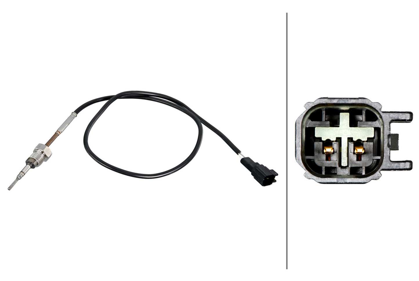 HELLA Sensor, exhaust gas temperature - 2-pin connector 6PT358226-181