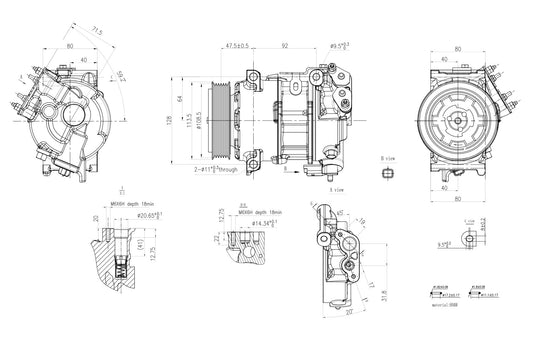 Hella Aircon Compressor 8FK366200-981