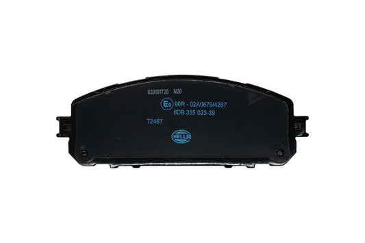 HELLA Brake pad set - T2467 - for e.g. JEEP 8DB355023-391