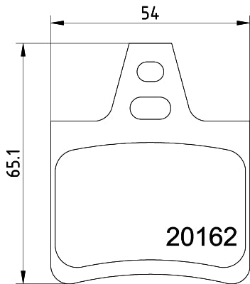 HELLA Brake pad set - T9008 - for e.g. CITROEN 8DB355019-011