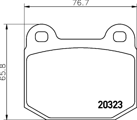 HELLA Brake pad set - T1209 - for e.g. LOTUS / OPEL / VAUXHALL 8DB355009-061