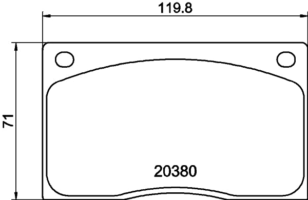 HELLA Brake pad set - T1266 - for e.g. RENAULT MASTER I Bus (T__) 28-35 2.0 8DB355009-611