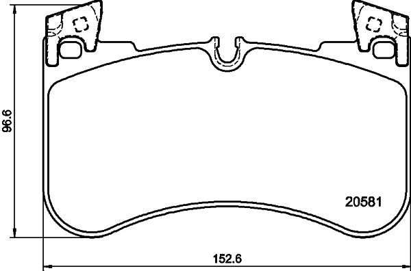 HELLA Brake pad set - T2790 - for e.g. LAND ROVER 8DB355039-881