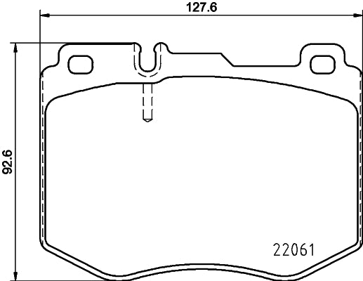 HELLA Brake pad set - T2378 - for e.g. MERCEDES-BENZ 8DB355021-671