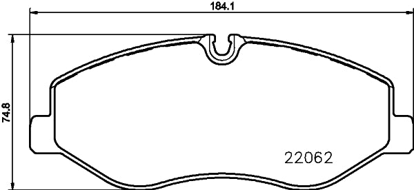 HELLA Brake pad set - T2414 - for e.g. MERCEDES-BENZ 8DB355021-961