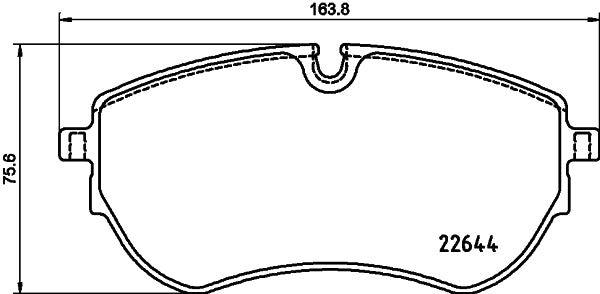 HELLA Brake pad set - T2692 - for e.g. VOLKSWAGEN 8DB355037-731