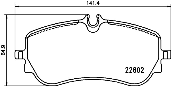 HELLA Brake pad set - T2733 - for e.g. MAN / VOLKSWAGEN 8DB355037-751