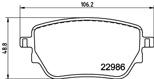 HELLA Brake pad set - T2798 - for e.g. MERCEDES-BENZ 8DB355039-021