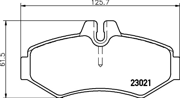 HELLA Brake pad set - T1170 - for e.g. DODGE / FREIGHTLINER / MERCEDES-BENZ 8DB355008-651