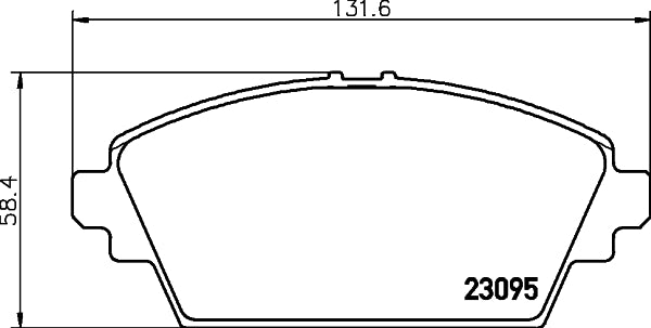 HELLA Brake pad set - T1511 - for e.g. NISSAN 8DB355011-951