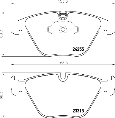 HELLA Brake pad set - T1770 - for e.g. BMW 8DB355013-931