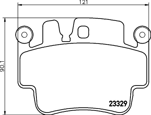 HELLA Brake pad set - T1231 - for e.g. PORSCHE 8DB355009-281