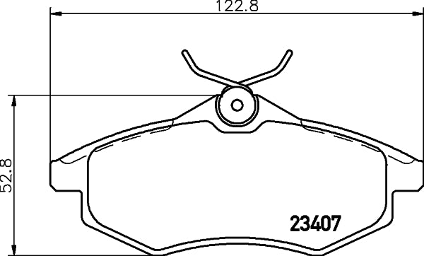 HELLA Brake pad set - T1324 - for e.g. CITROEN 8DB355010-161