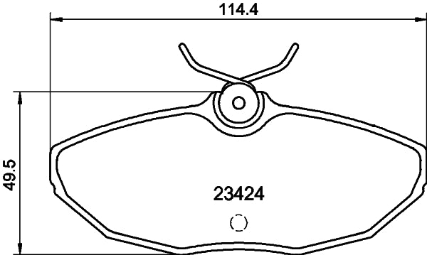 HELLA Brake pad set - T5133 - for e.g. DAIMLER / FORD / JAGUAR / LINCOLN 8DB355018-561