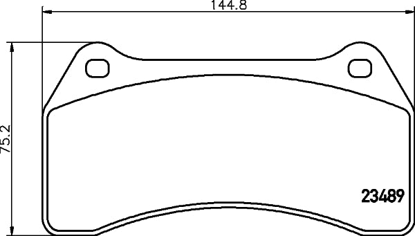 HELLA Brake pad set - T1588 - for e.g. JAGUAR 8DB355006-931