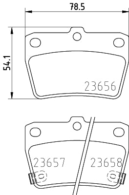 HELLA Brake pad set - T1371 - for e.g. CHERY / TOYOTA 8DB355010-521