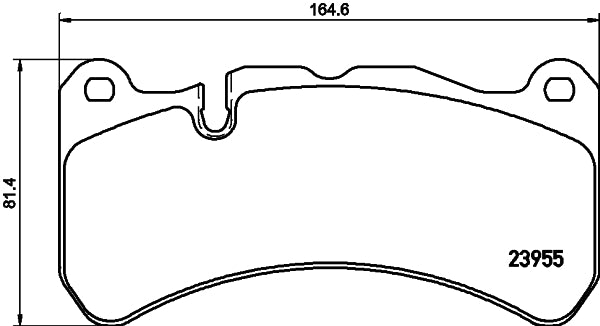 HELLA Brake pad set - T1998 - for e.g. MERCEDES-BENZ 8DB355019-521