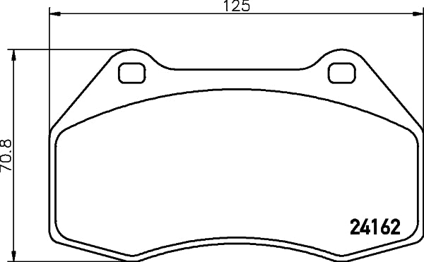 HELLA Brake pad set - T1532 - for e.g. RENAULT 8DB355012-151