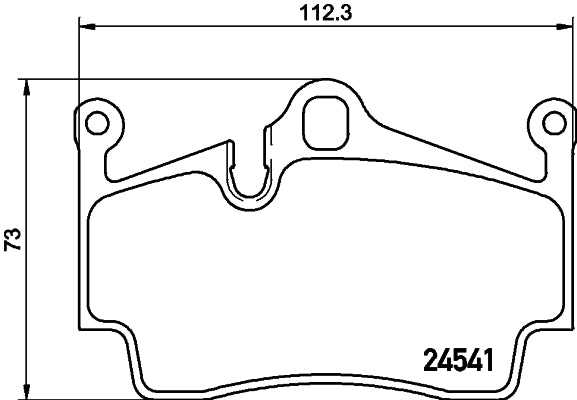 HELLA Brake pad set - T1698 - for e.g. PORSCHE 8DB355013-311