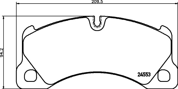 HELLA Brake pad set - T1798 - for e.g. PORSCHE / VOLKSWAGEN 8DB355014-151