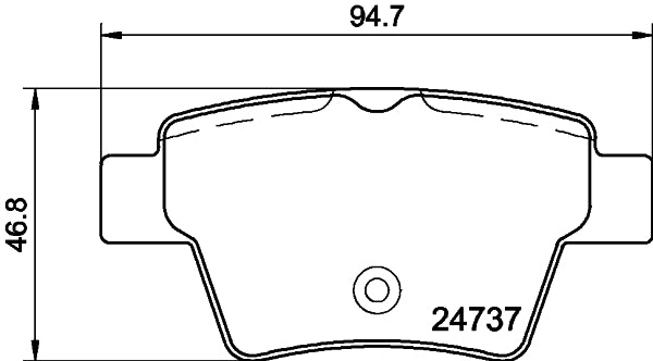 HELLA Brake pad set - T1759 - for e.g. BYD / CITROEN / PEUGEOT 8DB355013-851