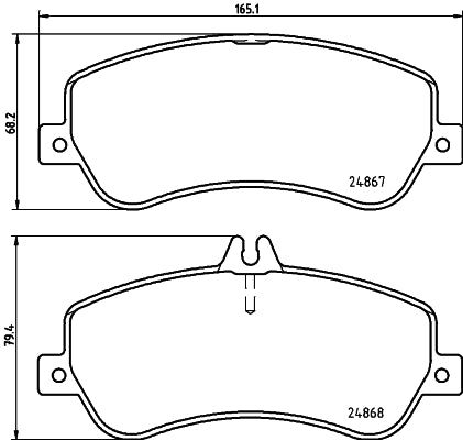 HELLA Brake pad set - T1806 - for e.g. MERCEDES-BENZ 8DB355014-221