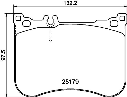 HELLA Brake pad set - T3146 - for e.g. MERCEDES-BENZ 8DB355020-581