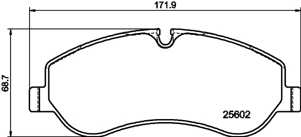 HELLA Brake pad set - T2269 - for e.g. FORD 8DB355020-691