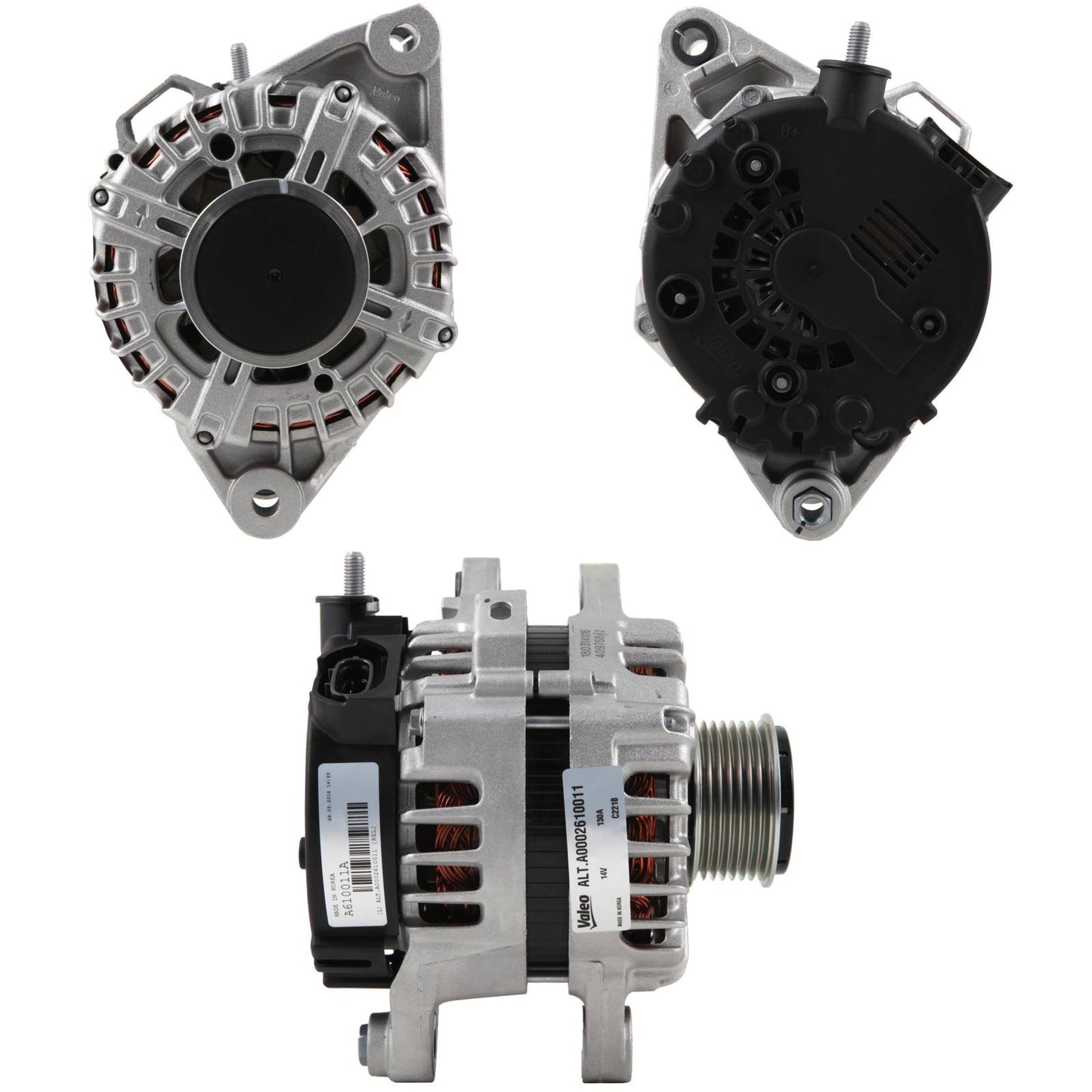 Valeo Korea New Alternator for Hyundai 130A 2610011