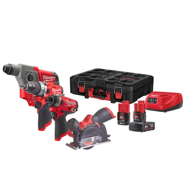 M12 Fuel SDS Drill, Driver & Cut off Tool Battery & Charger Included.