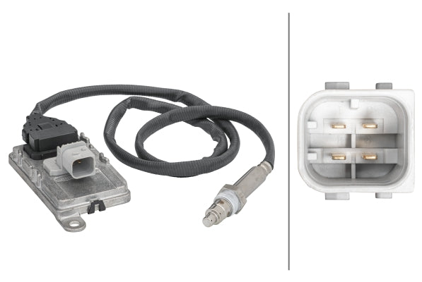 HELLA NOx Sensor, NOx catalytic converter - 24V - 4-pin connector 6PN358186-001