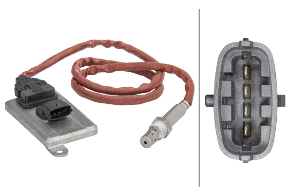 HELLA NOx Sensor, NOx catalytic converter - 24V - 4-pin connector 6PN358186-061