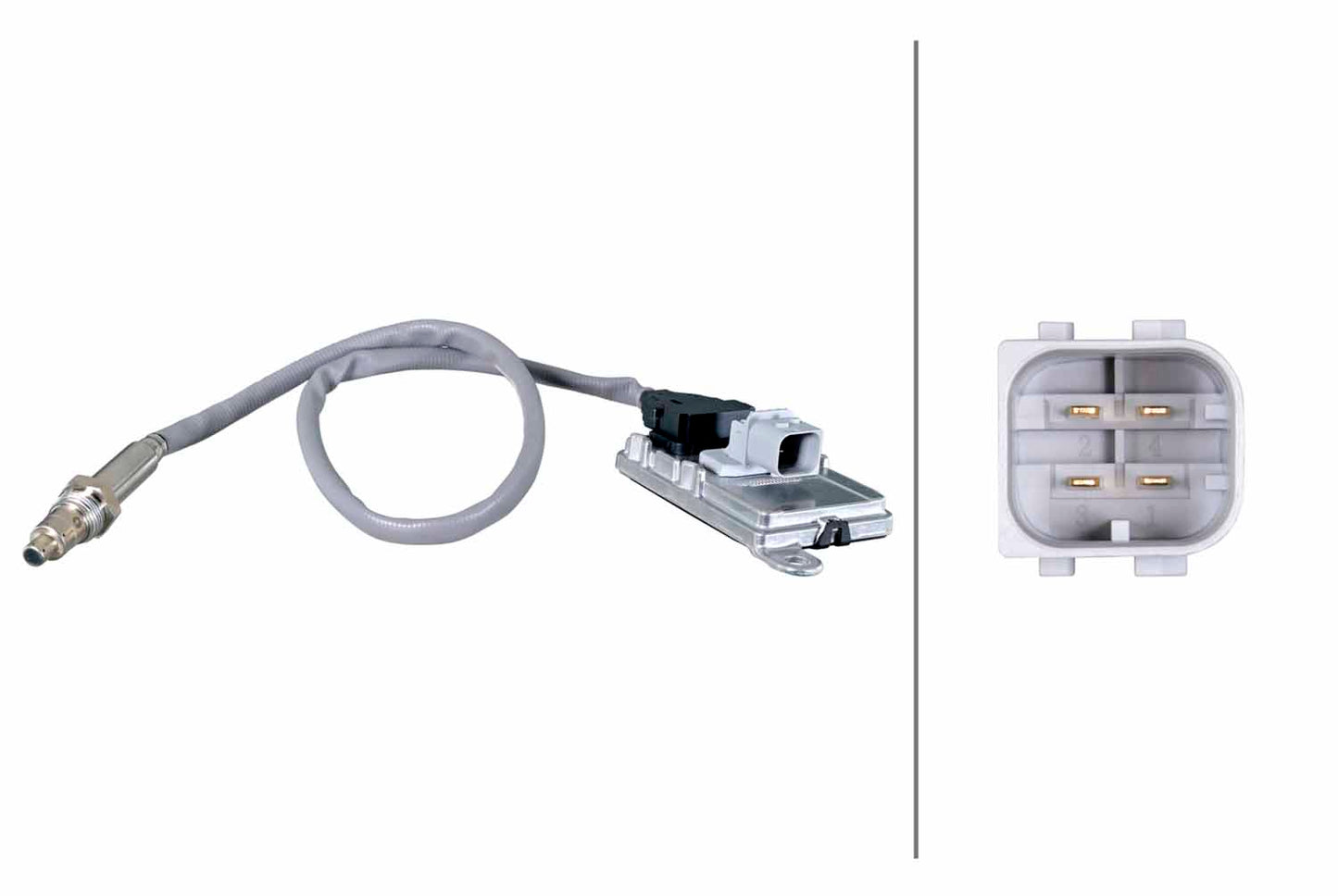 HELLA NOx Sensor, NOx catalytic converter - 24V - 4-pin connector 6PN358186-431