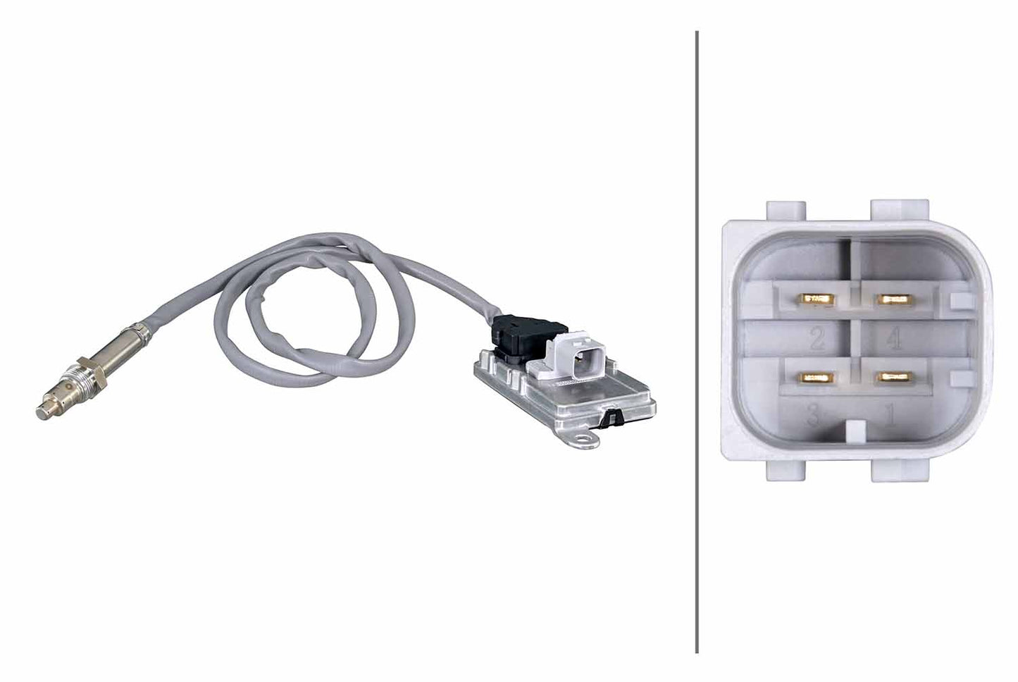 HELLA NOx Sensor, NOx catalytic converter - 24V - 4-pin connector 6PN358186-501