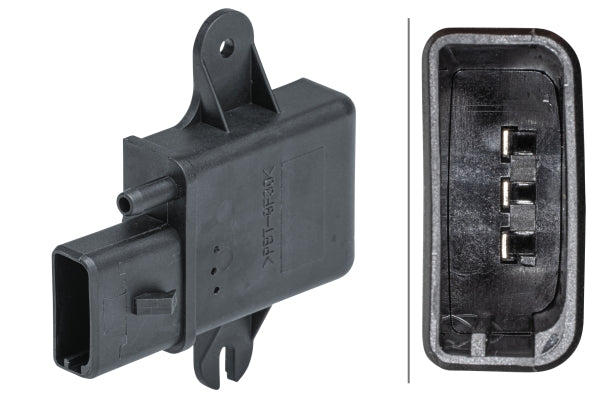 HELLA Sensor, intake manifold pressure - 3-pin connector - Bolted 6PP009403-321