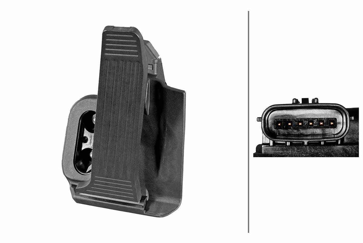 HELLA Sensor, accelerator pedal position - for left-hand drive vehicles - 6-pin connec 6PV014610-011