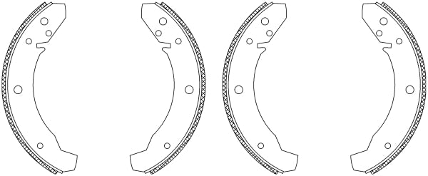 HELLA Brake Shoe Set - Q1201 - for e.g. VOLKSWAGEN 8DB355003-521