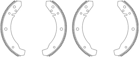 HELLA Brake Shoe Set - Q1201 - for e.g. VOLKSWAGEN 8DB355003-521