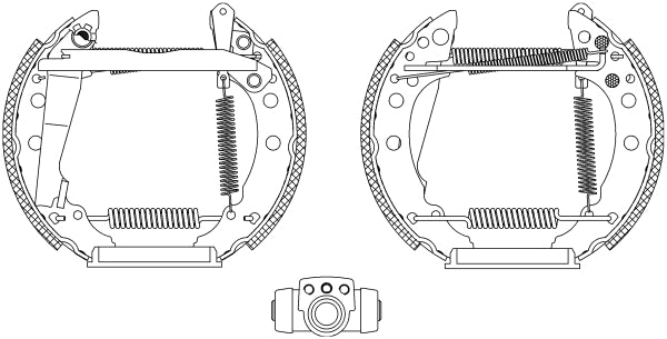 HELLA Brake Shoe Set - R0230 - for e.g. AUDI / SEAT / VOLKSWAGEN 8DB355003-711