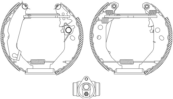 HELLA Brake Shoe Set - R0925 - for e.g. FORD 8DB355004-561