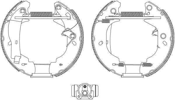 HELLA Brake Shoe Set - R0570 - for e.g. FORD 8DB355004-121