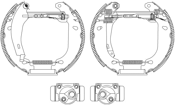 HELLA Brake Shoe Set - R0395 - for e.g. CITROEN 8DB355003-901