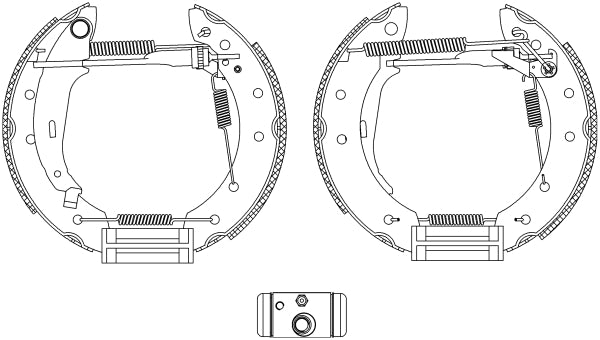 HELLA Brake Shoe Set - R1294 - for e.g. CITROEN / PEUGEOT 8DB355005-041